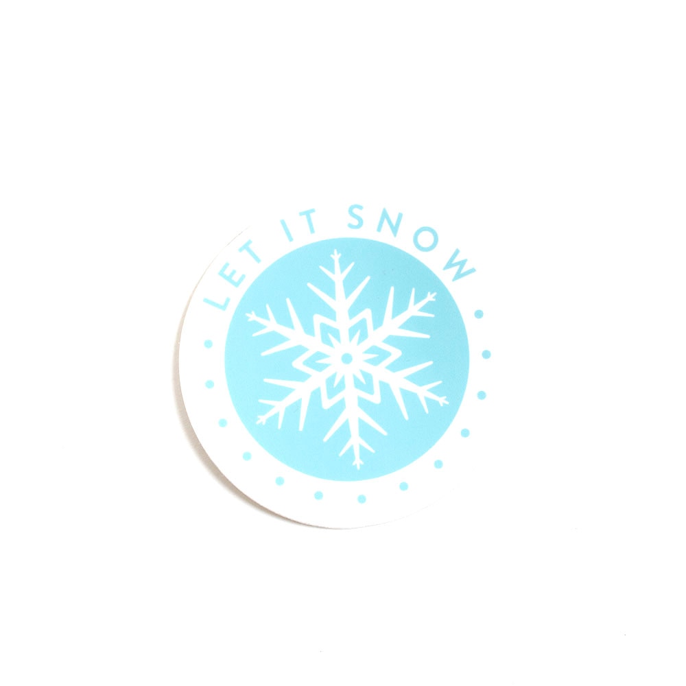 Stickers Northwest, Stickers, Art & School, 3", 632523, Let It Snow